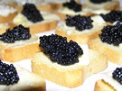 Serve Mini Toasts with Fresh American Sturgeon Caviar